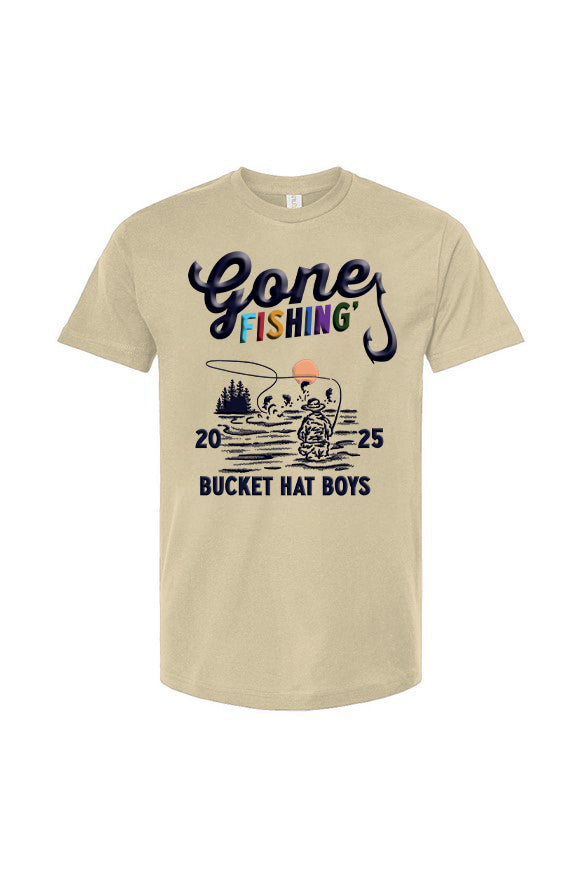 Gone Fishing 2025 Vintage White Tee